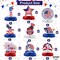4th of July Centerpieces for Tables - Pack of 9 | 4th of July Table Decorations | Patriotic Centerpieces for 4th of July Decorations | Independence Day Decorations, Fourth of July Decorations